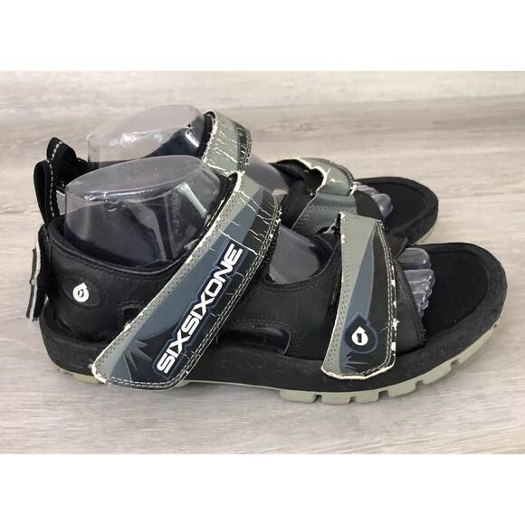 Sixsixone Mountain Bike Shoes Mens EU 41/42 Multicolor Leather Slingback Sandals - Picture 1 of 6